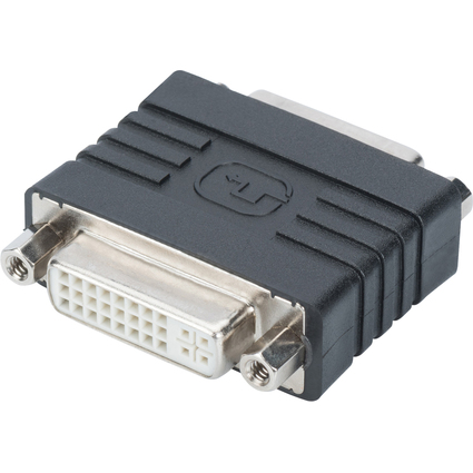 DIGITUS DVI Adapter, DVI-I (24+5) Kupplungen, schwarz