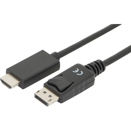 DIGITUS DisplayPort 1.2 Adapterkabel, DP - HDMI-A, 2,0 m