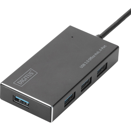 DIGITUS USB 3.0 Hub Super Speed, 4-Port, mit Netzteil