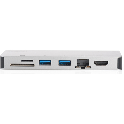 DIGITUS USB 3.1 Multiportadapter, 8-Port, silber