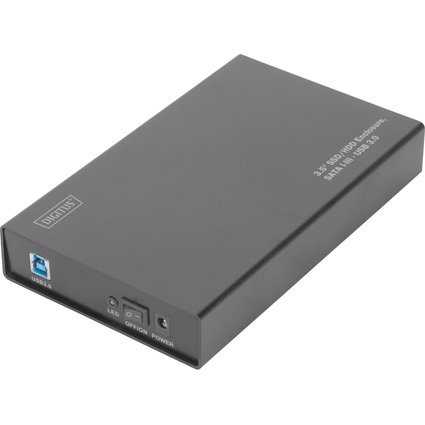 DIGITUS 3,5" SATA III Festplatten-Gehuse, USB 3.0, schwarz