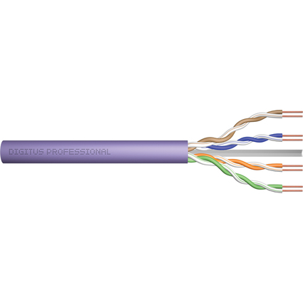 DIGITUS Installationskabel, Kat. 6, U/UTP, 500 m, violett