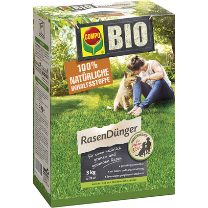 COMPO BIO Rasendnger, 3 kg fr 75 qm