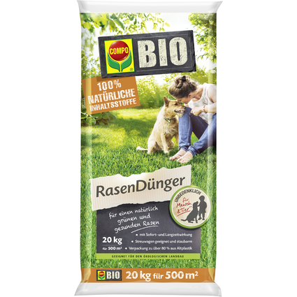 COMPO BIO Rasendnger, 20 kg fr 500 qm