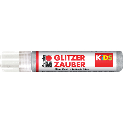 Marabu KiDS Glitzerfarbe "Glitzerzauber", glitter-silber