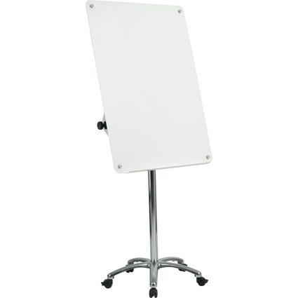 ARCHYI. Glas-Flipchart Porto, mobil, 750 x 1.000 mm