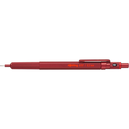 rotring Feinminenstift 600, 0,5 mm, metallic-rot