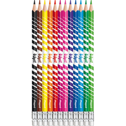 Maped Dreikant-Buntstift COLOR'PEPS, radierbar, 12er Etui