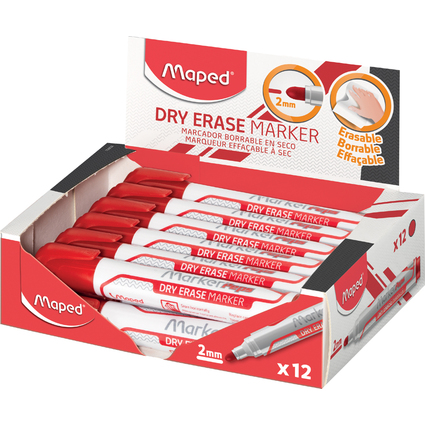 Maped Whiteboard-Marker Marker'Peps Jumbo, rot, 12er Display