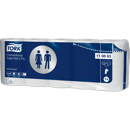 TORK Toilettenpapier, 3-lagig, wei