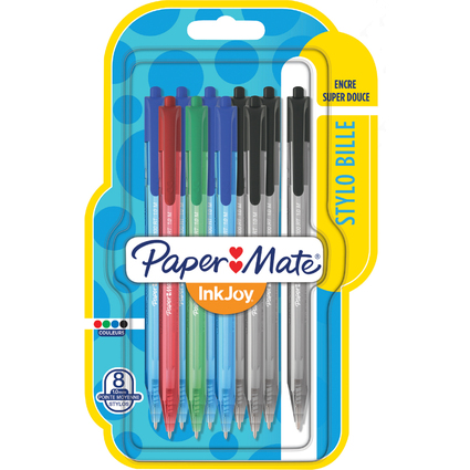 Paper:Mate Kugelschreiber InkJoy 100 RT, 8er Blister