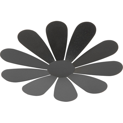 Securit 3D-Wand-Kreidetafel "FLOWER", schwarz