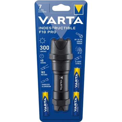 VARTA Taschenlampe "Indestructible F10 Pro", inkl. 3 AAA