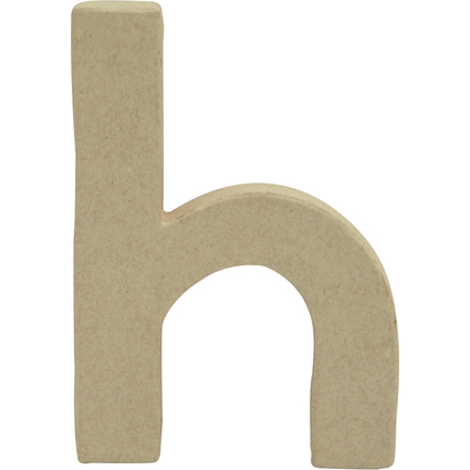 dcopatch 3D-Buchstabe "h", Pappmach, 85 x 120 mm