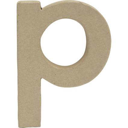 dcopatch 3D-Buchstabe "p", Pappmach, 85 x 120 mm