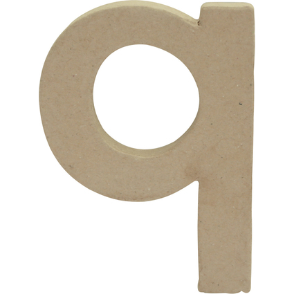 dcopatch 3D-Buchstabe "q", Pappmach, 85 x 120 mm