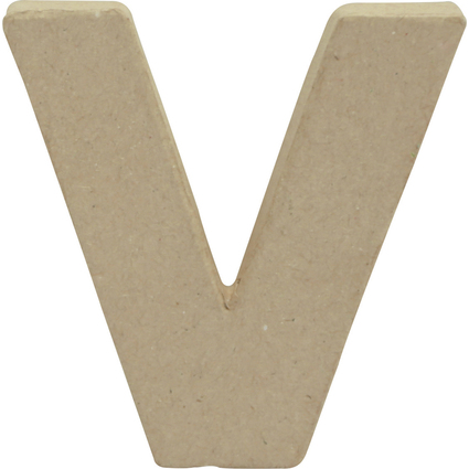 dcopatch 3D-Buchstabe "v", Pappmach, 85 x 85 mm