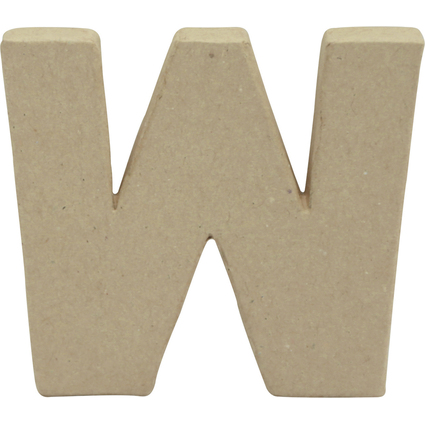 dcopatch 3D-Buchstabe "w", Pappmach, 100 x 85 mm