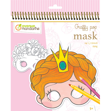 avenue mandarine Maskenmalbuch "Girl"