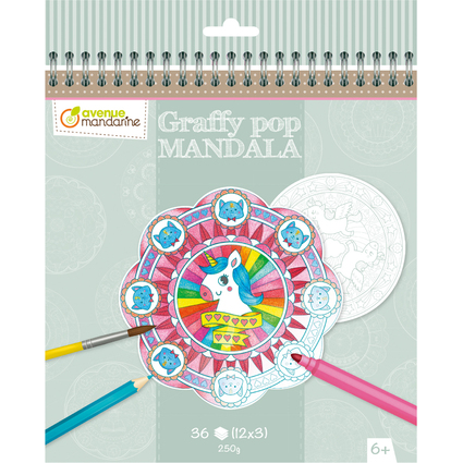 avenue mandarine Malbuch "Graffy Pop Mandala", Magie