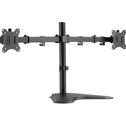 LogiLink Doppel-Monitorarm mit Standfu, Armlnge: 390 mm