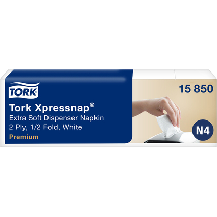 TORK Xpressnap Spender-Servietten, 213 x 165 mm, wei