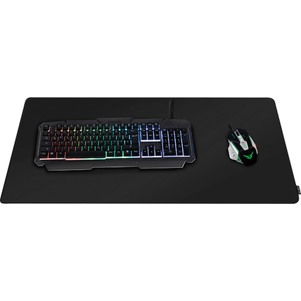 LogiLink Gaming Maus Pad, vernhte Kanten, Gre XXL,schwarz