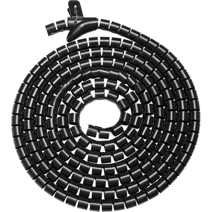 DIGITUS Flexibler Kabelspiralschlauch mit Einzugshilfe, 5 m