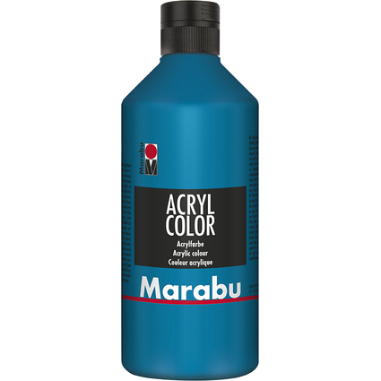 Marabu Acrylfarbe Acryl Color, 500 ml, cyan 056