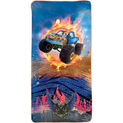 ROTH Kinder-Badetuch "Monstertruck Fire", 600 x 1.200 mm