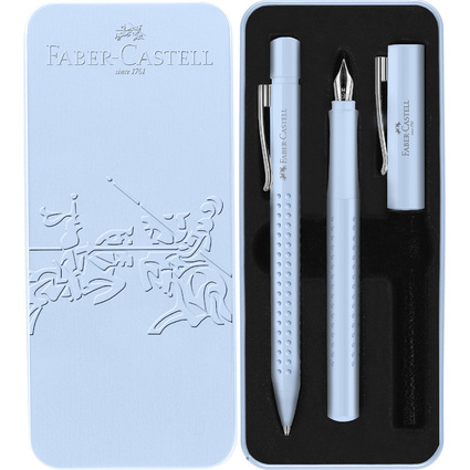 FABER-CASTELL Schreibgerte-Set GRIP 2010 Harmony, hellblau