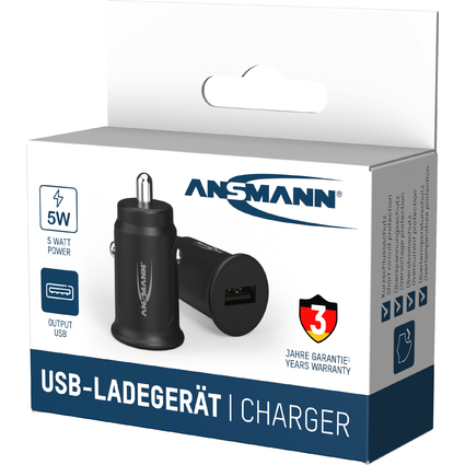 ANSMANN USB-KFZ-Ladegert In-Car-Charger CC105, 1x USB