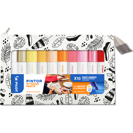 PILOT Pigmentmarker PINTOR "My Color Palette", Warm Colors