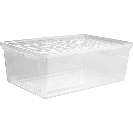 plast team Schuh-Box BASIC BOX, mit Klappe