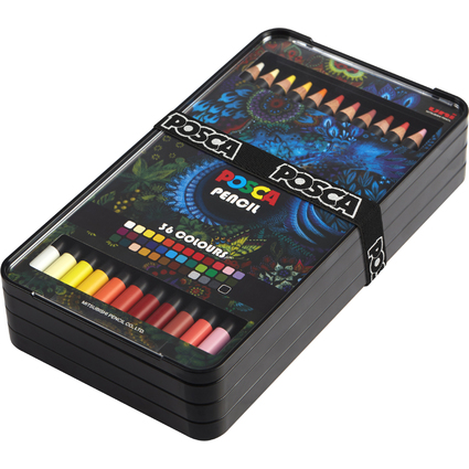 POSCA Buntstifte PENCIL KPE200, 36er Etui