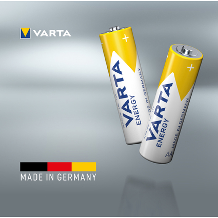 VARTA Alkaline Batterie Energy, Mignon (AA/LR6), 4er