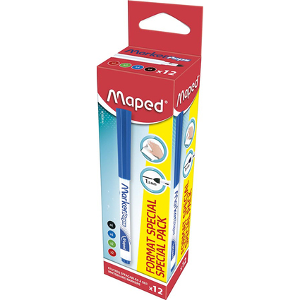 Maped Whiteboard-Marker Marker'Peps, 12er Promo-Pack