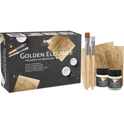 KREUL Vergolden mit Blattmetall, Set Golden Elegance