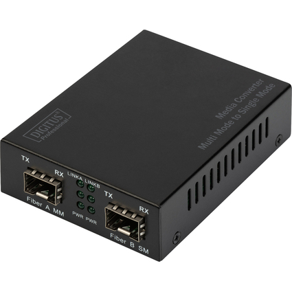 DIGITUS Gigabit Multimode/Singlemode Mediakonverter, SFP