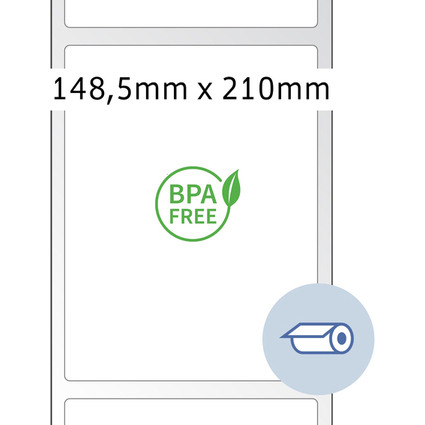 HERMA Thermodirekt-Versandetiketten, Rolle 148,5 x 210 mm