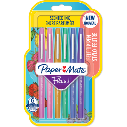 Paper:Mate Faserschreiber Flair SCENTED, 6er Blister