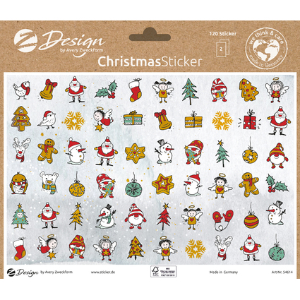 AVERY Zweckform ZDesign Trend Sticker WEIHNACHTEN