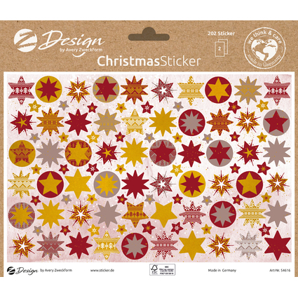 AVERY Zweckform ZDesign Trend Sticker WEIHNACHTEN