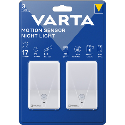 VARTA LED-Orientierungslicht Motion Sensor Night Light, 2er