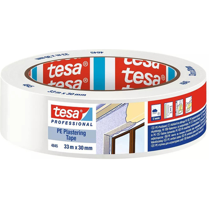 tesa Putzband 4845, glatt, 30 mm x 33 m, wei