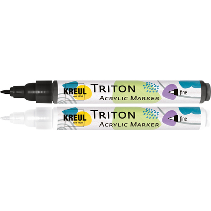 KREUL Acrylmarker TRITON Acrylic Marker fine, schwarz