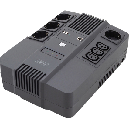 DIGITUS All-in-One USV, 600VA/360W, LED