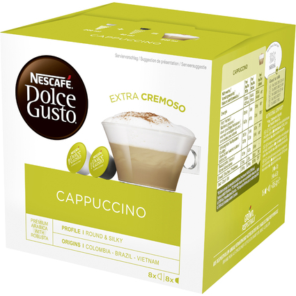 NESCAFE Dolce Gusto Kaffee Kapseln CAPPUCCINO "EXTRA CREMOSO