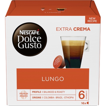 NESCAFE Dolce Gusto Kaffee Kapseln LUNGO "EXTRA CREMA"