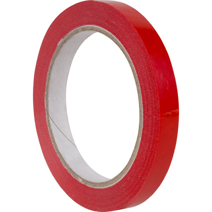 APLI Verpackungsklebeband, 12 mm x 66 m, rot